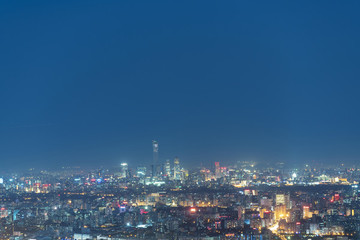 俯瞰北京城市夜晚風(fēng)光