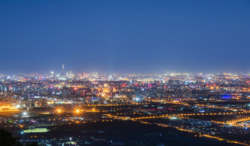 俯瞰北京城市夜晚風(fēng)光