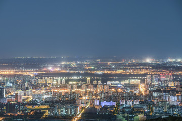 俯瞰北京城市夜晚風(fēng)光