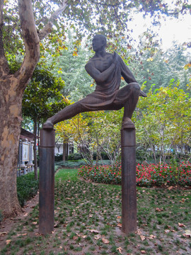 武功武術(shù)功夫人物石雕