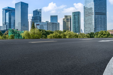 杭州錢江新城和柏油馬路