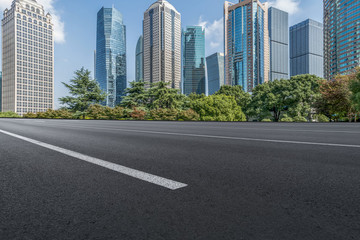 杭州摩天大樓和高速公路