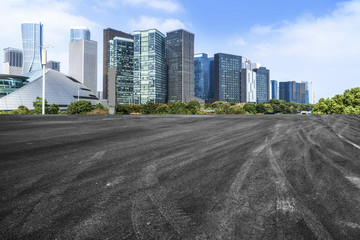 杭州摩天大樓和高速公路