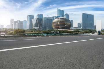 瀝青路面和杭州錢江新城