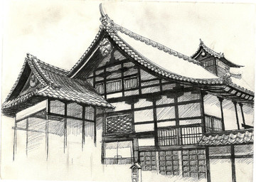 線描房屋