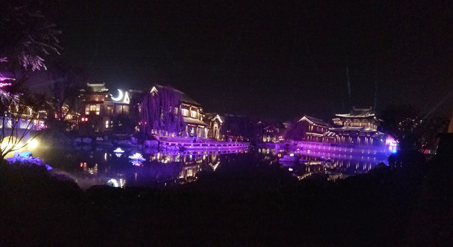 洛邑古城夜景