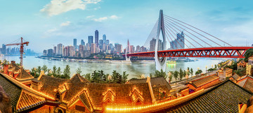 重慶夜景全景大畫幅