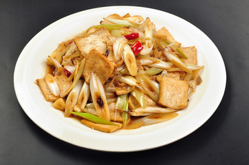 大蔥炒豆腐