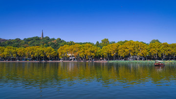 西湖秋景