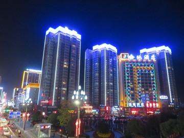 安康城區(qū)夜景