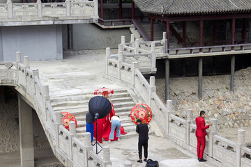 婚紗拍攝現(xiàn)場(chǎng)