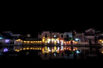 宏村夜景