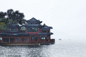水墨西湖