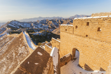 冬天金山嶺長(zhǎng)城雪景