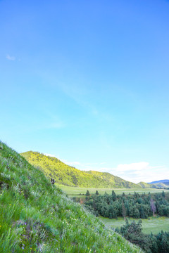峽谷中的青山綠水
