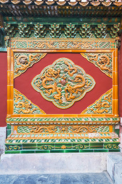 龍紋浮雕影壁