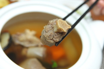 中餐排骨特寫