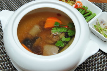 中餐湯特寫