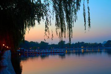 北京什剎海夜景