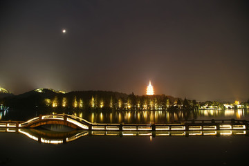 杭州西湖夜景