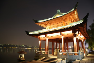 杭州西湖夜景