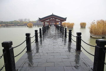 無錫影視基地三國城水上棧橋