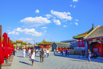 沈陽(yáng)故宮廣場(chǎng)與奏樂(lè)亭