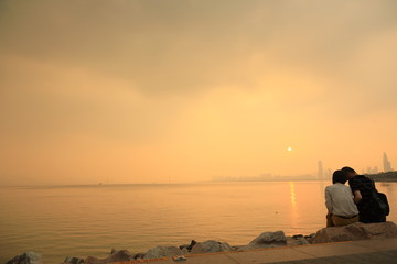 深圳灣公園日落