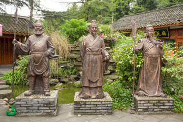 三國人物雕塑