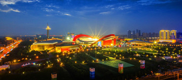 南京奧體中心夜景