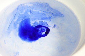 藍(lán)色水墨紋理