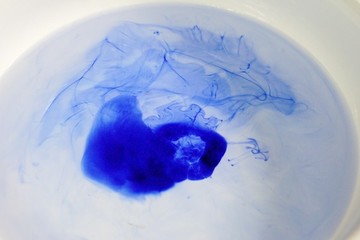 藍色水墨紋理