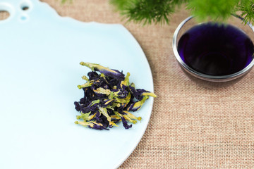 蝶豆花花茶