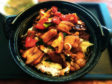 香菇肉片飯