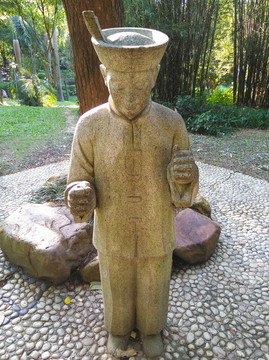 壯族人像雕塑