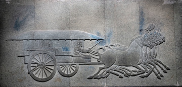 秦朝馬車浮雕