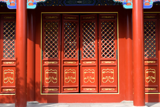 中式鏤空大門