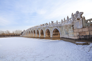 雪后十七孔橋