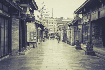 成都古鎮(zhèn)街景老照片