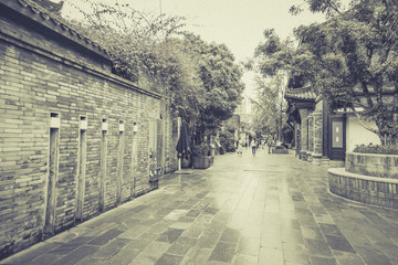 成都古鎮(zhèn)街景老照片