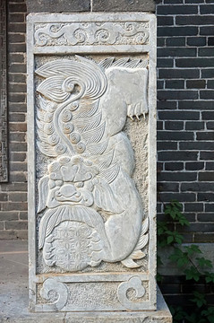 石獅浮雕