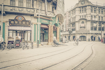 老上海建筑街景