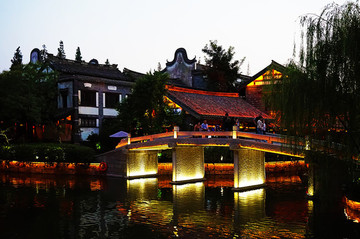 臺兒莊古城夜景