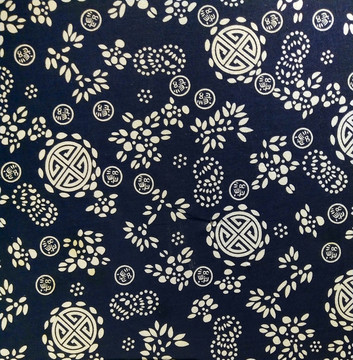藍(lán)印花布