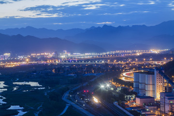 北京工業(yè)區(qū)夜景