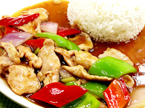 豉椒肉片飯