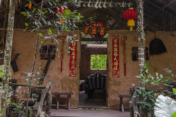 黎族茅草屋