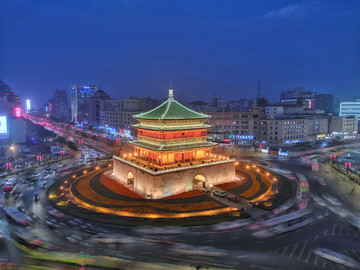 西安鐘樓夜景