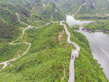 航拍黃花城水長城