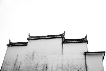 徽派建筑紋理背景
